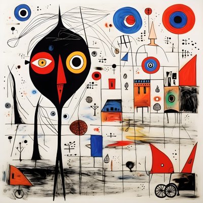 Surreal Illustrations by Joan Miró 2 by Kurt Heppke