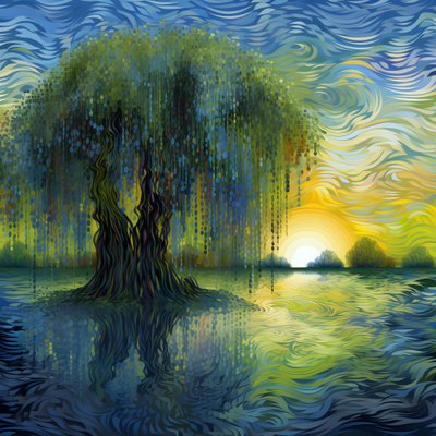 Weeping Willows 1 by Kurt Heppke
