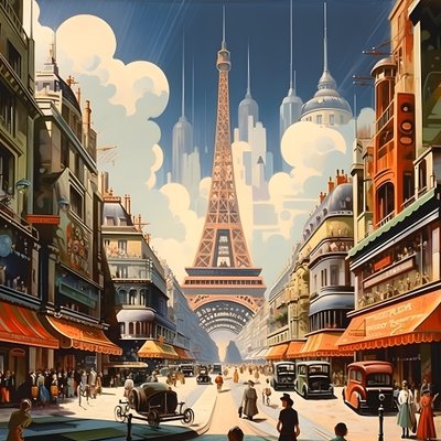Advertisement Poster, Paris, France 3 by Kurt Heppke