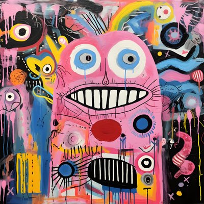 A Raucous Acrylic Painting 2 by Kurt Heppke
