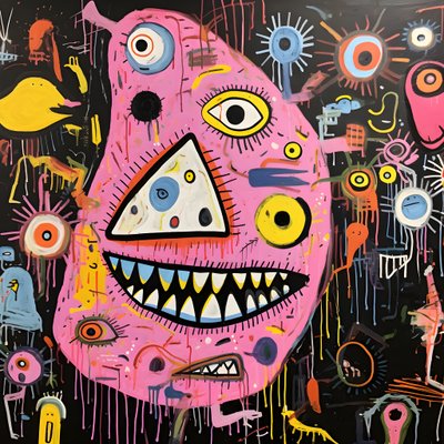 A Raucous Acrylic Painting 3 by Kurt Heppke