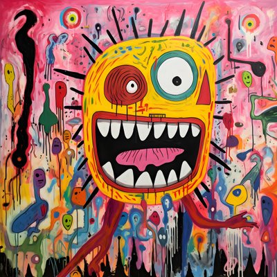 A Raucous Painting by Kurt Heppke