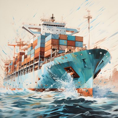 A Large Ship in the Water 3 by Kurt Heppke