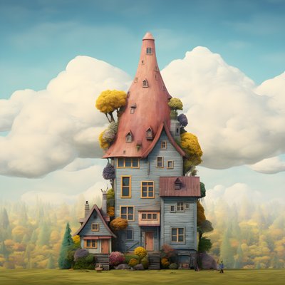 a big and a small house 1 by Kurt Heppke