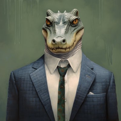 A Crocodile in Comic Style 1 by Kurt Heppke