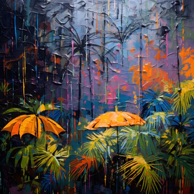 A Rainy Colorful Jungle 2 by Kurt Heppke