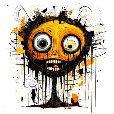 Yellow Cartoon Character 3 by Kurt Heppke