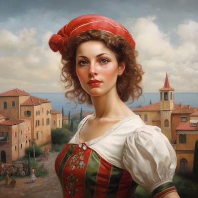 Italian Woman 4 by Kurt Heppke
