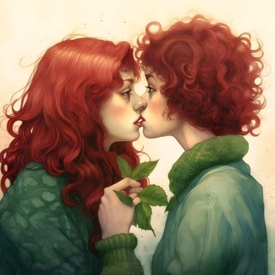 Phantaluna Kissing 1 by Kurt Heppke