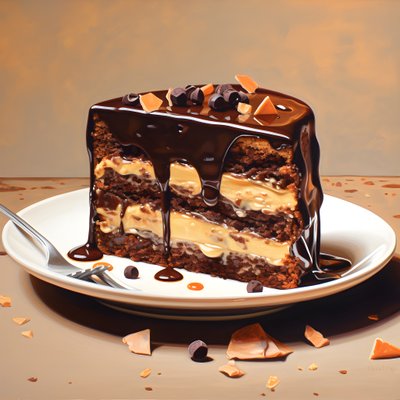 Chocolate Caramel Rhubarb Cake 4 by Kurt Heppke