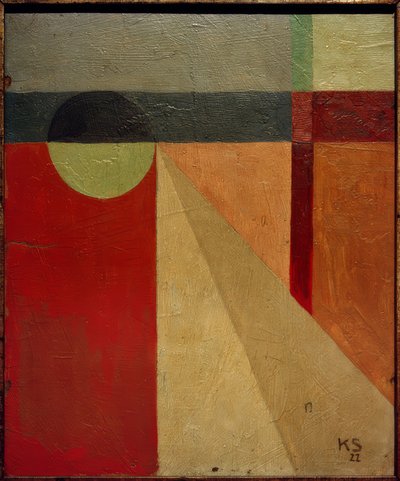 Abstraction 45 / Ball Gown by Kurt Schwitters