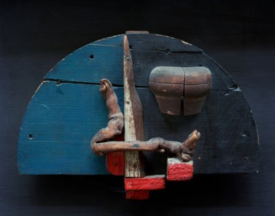 Untitled (Wooden Construction) by Kurt Schwitters