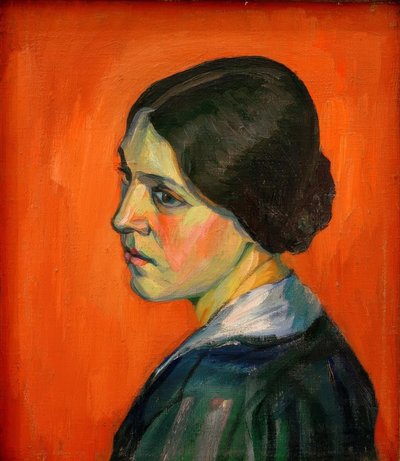 Untitled (Portrait of Helma Schwitters) by Kurt Schwitters