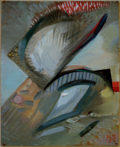 Untitled (Zig-Zag) by Kurt Schwitters