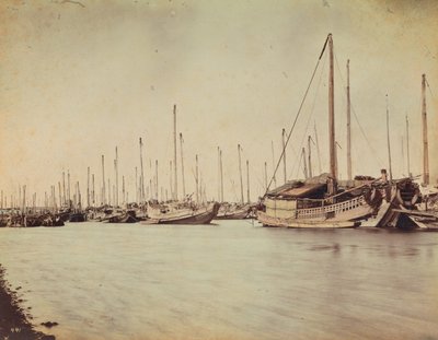 Japanese Junks, Nagasaki by Kusakabe Kimbei