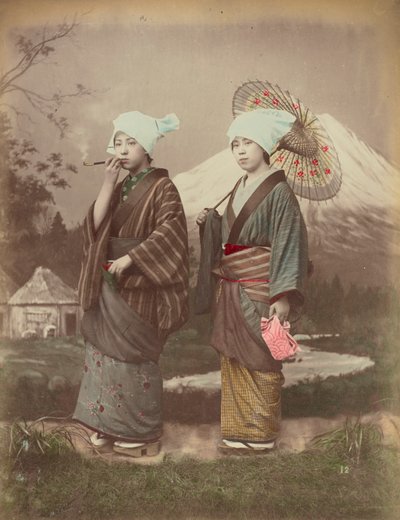 Japanese Travellers, c.1880 by Kusakabe Kimbei