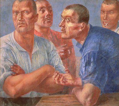 Labourers by Kuzma Sergeevich Petrov Vodkin