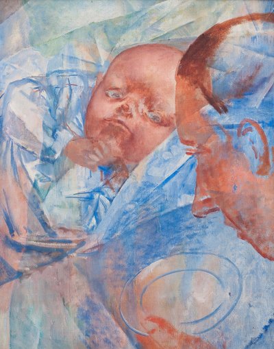 Mother and Child by Kuzma Sergeevich Petrov Vodkin