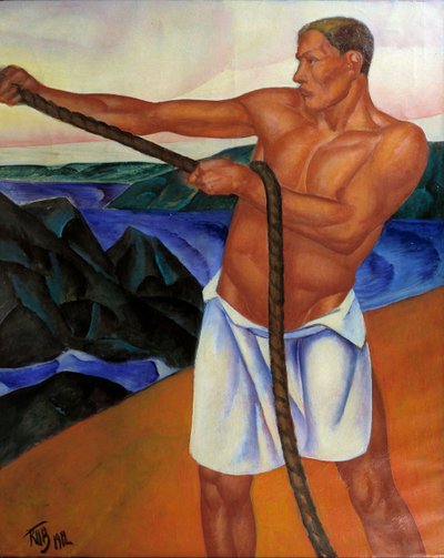 The Worker by Kuzma Sergeevich Petrov Vodkin