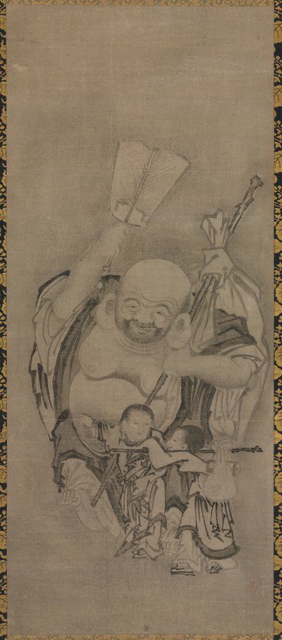 Hotei with Daoist Immortals: Hotei by Kyūseki Tomonobu