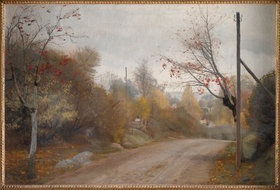 The Road at Mogenstrup, Zealand. Autumn by Laurits Andersen Ring