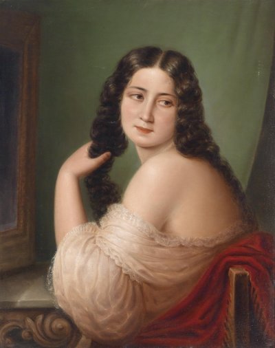 At the Toilette by L. Pargani
