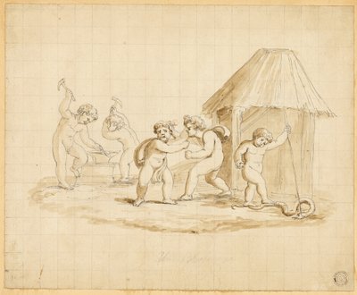 Putti Enacting Mythological Scenes by Lady Diana Beauclerk