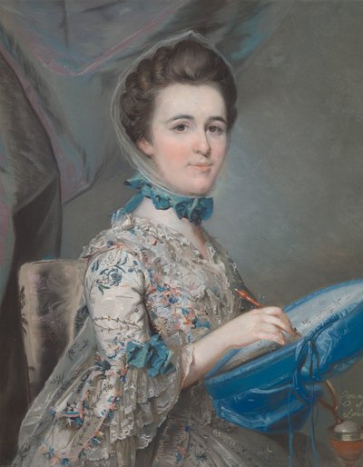 Self-portrait by Lady Mary Lowther