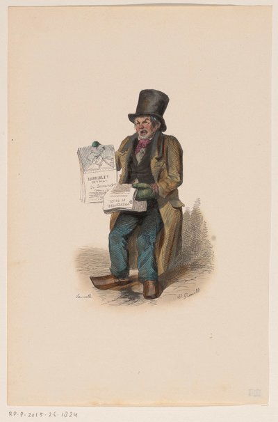 Newspaper Seller by Laireille