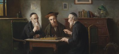 The Chess Game by Lajos Kolozsváry
