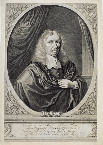 Johannes Hevelius (1611-87) by Lambert de Visscher