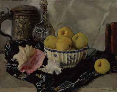 Still Life. Shell and Apples by Lanceray