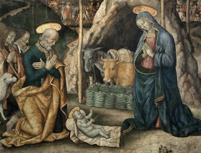 Nativity (Detail) by Lattanzio Da Foligno