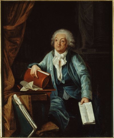 Portrait of Mirabeau in his office by Laurent Dabos