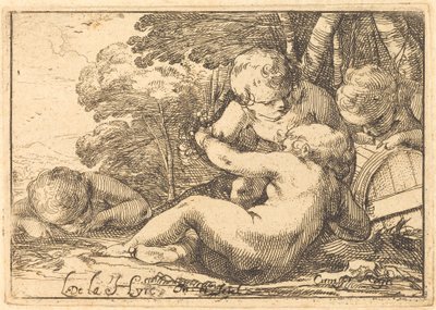 Four Bacchic Children by Laurent de la Hyre