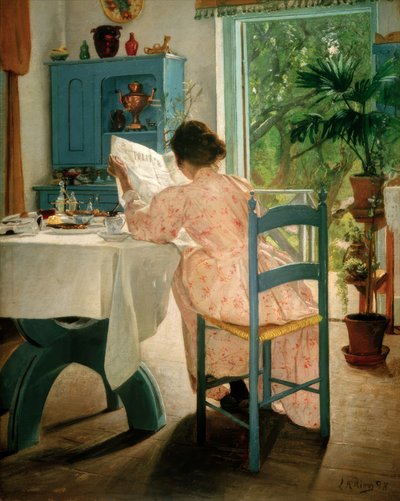 At Breakfast by Laurits Andersen Ring
