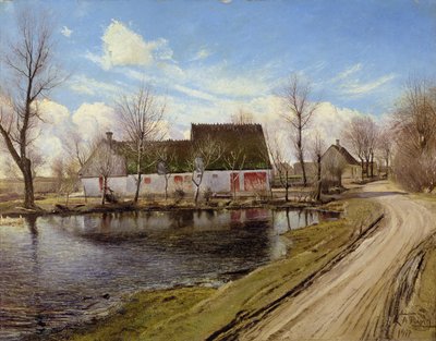 Farmhouses in Baldersbronde by Laurits Andersen Ring