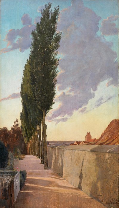 Landscape with Poplars. September Evening, 1895 by Laurits Andersen Ring