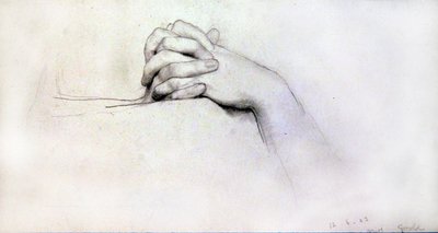 Study of Hands - Miss Goold by Lawrence Alma Tadema