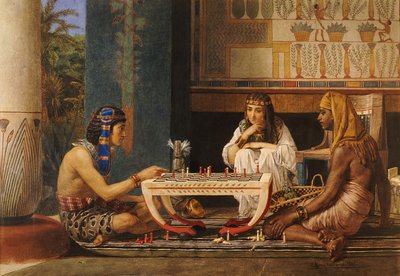 Egyptian Chess Players by Lawrence Alma Tadema