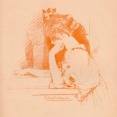 Sketch of A Girl by Lawrence Alma Tadema