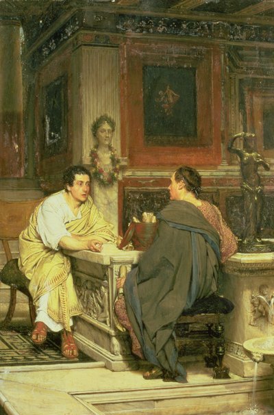 The Discourse; A Chat by Lawrence Alma Tadema