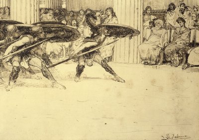 The Pyrrhic Dance by Lawrence Alma Tadema