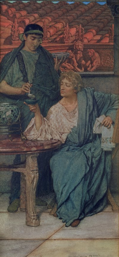 The Roman Wine-Tasters by Lawrence Alma Tadema