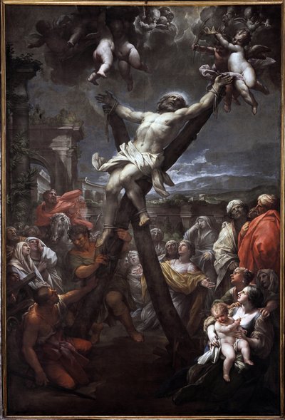 Saint Andrew Crucified by Lazzaro Baldi