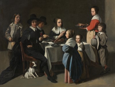A Family Meal by Le Nain Brothers