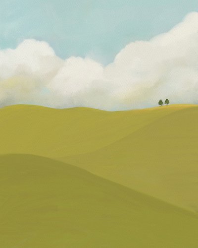 Clouds and Fields, c.2018 by Leah Straatsma
