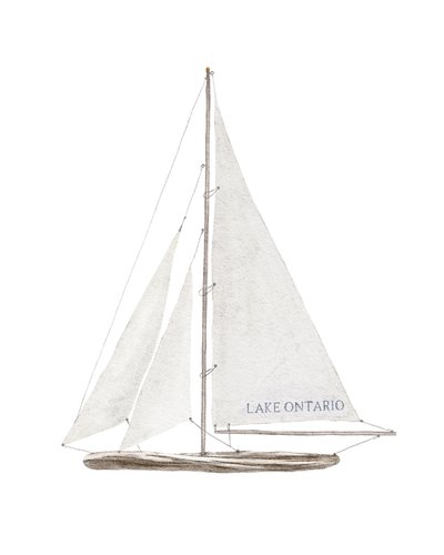 Lake Ontario Sailboat, c.2022 by Leah Straatsma