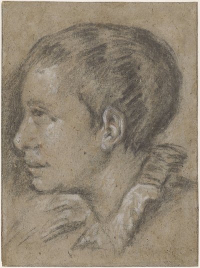 Portrait of a Boy, Facing Left by Leandro Bassano