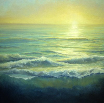 Golden Haze, Seascape by Lee Campbell